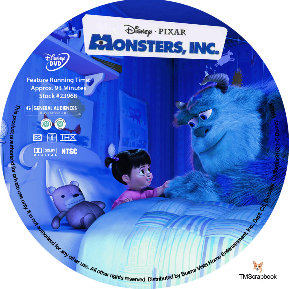 Monsters Inc 2001 Dvd Cover Dvd Covers Labels By Cust - vrogue.co