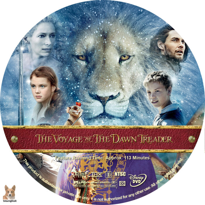 The Chronicles Of Narnia: The Voyage Of The Dawn Treader dvd label ...