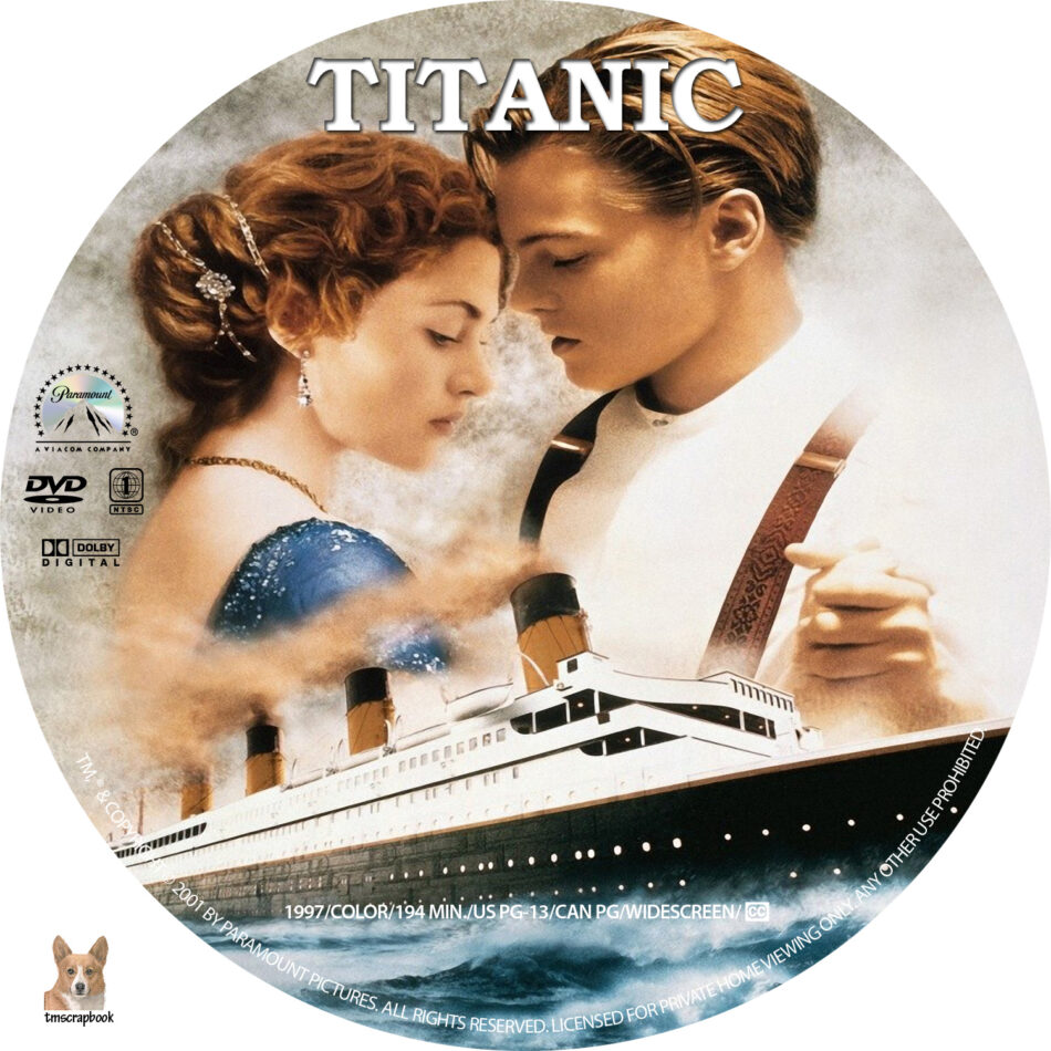 Titanic dvd label Custom