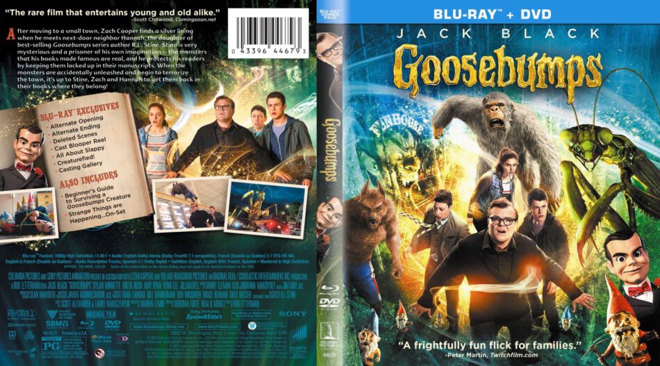 Goosebumps blu-ray cover (2015) R1 Custom