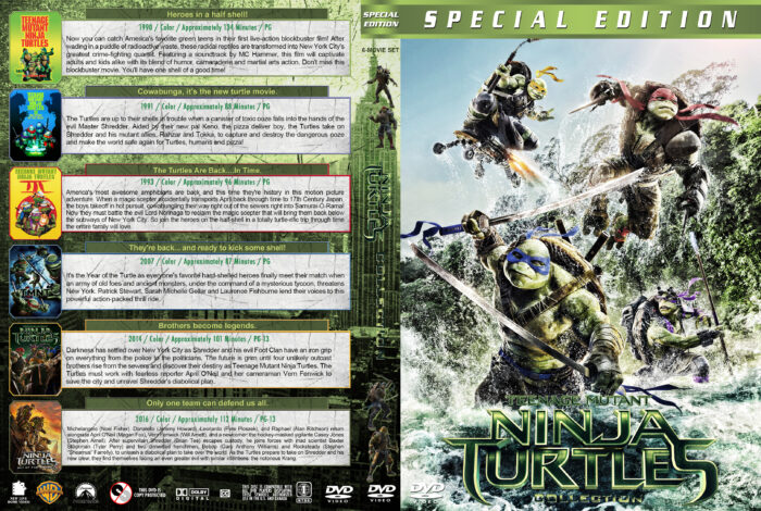 Teenage Mutant Ninja Turtles: Mutant Mayhem (2023) R1 Custom DVD Label 
