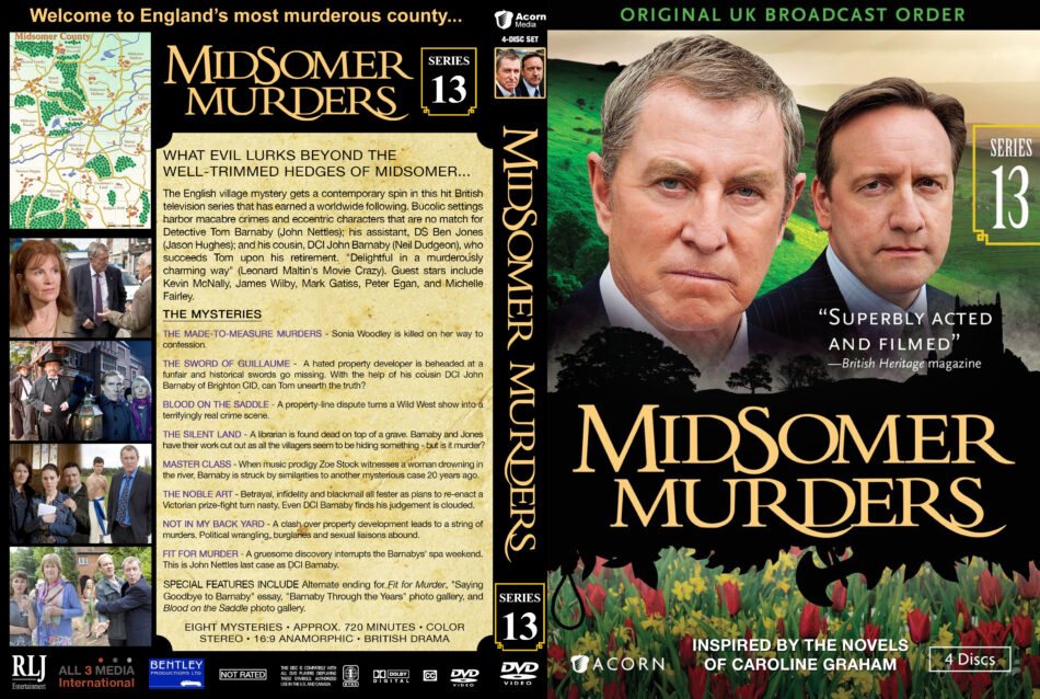 Midsomer Murders - Series 13 dvd cover (2010) R1 Custom