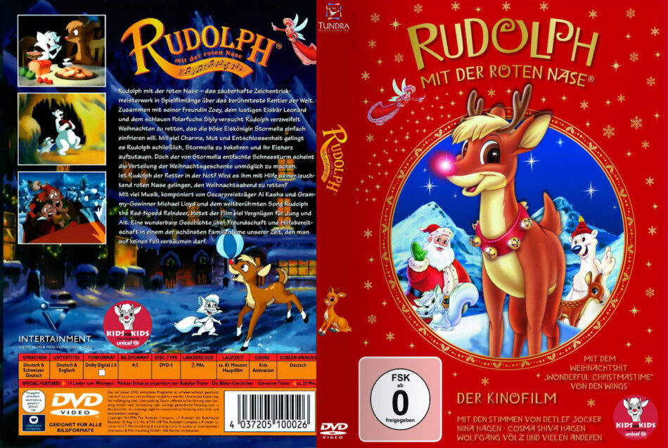 Rudolph Mit Der Roten Nase Dvd Cover Label 1998 R2 German Custom,Rudolph The Red Nosed Reindeer 1964 Characters