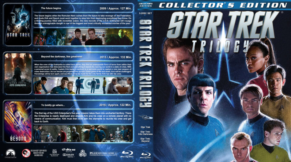 star trek trilogy blu ray
