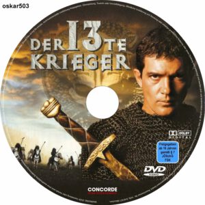 Der 13te Krieger dvd cover & label (1999) R2 German