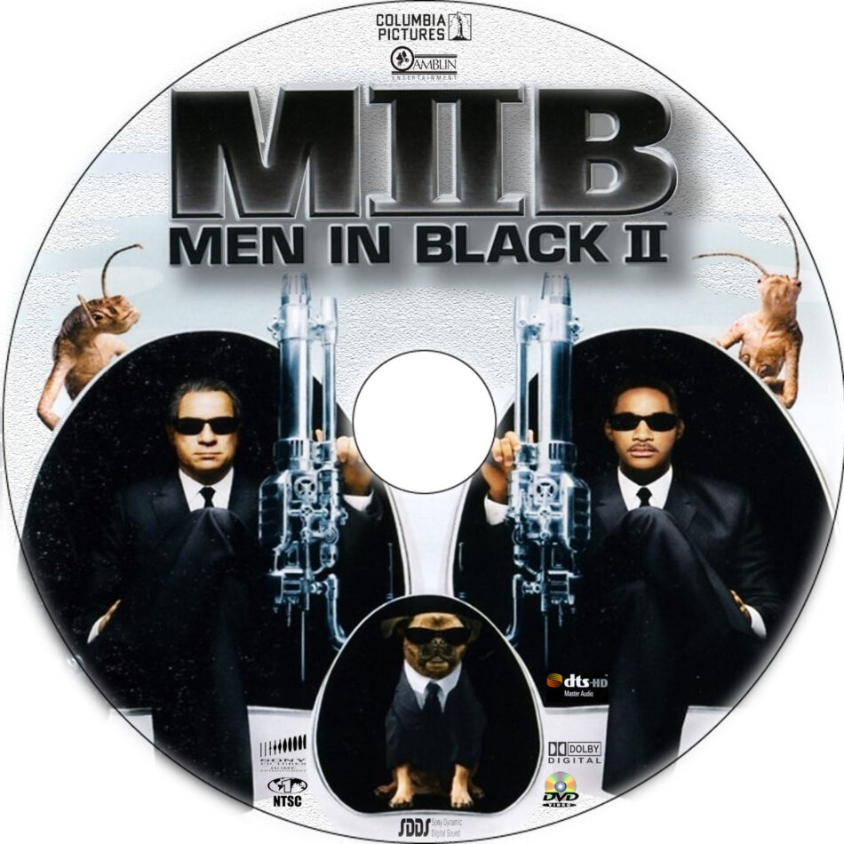 Men in Black Trilogy dvd label (1997) R1 Custom