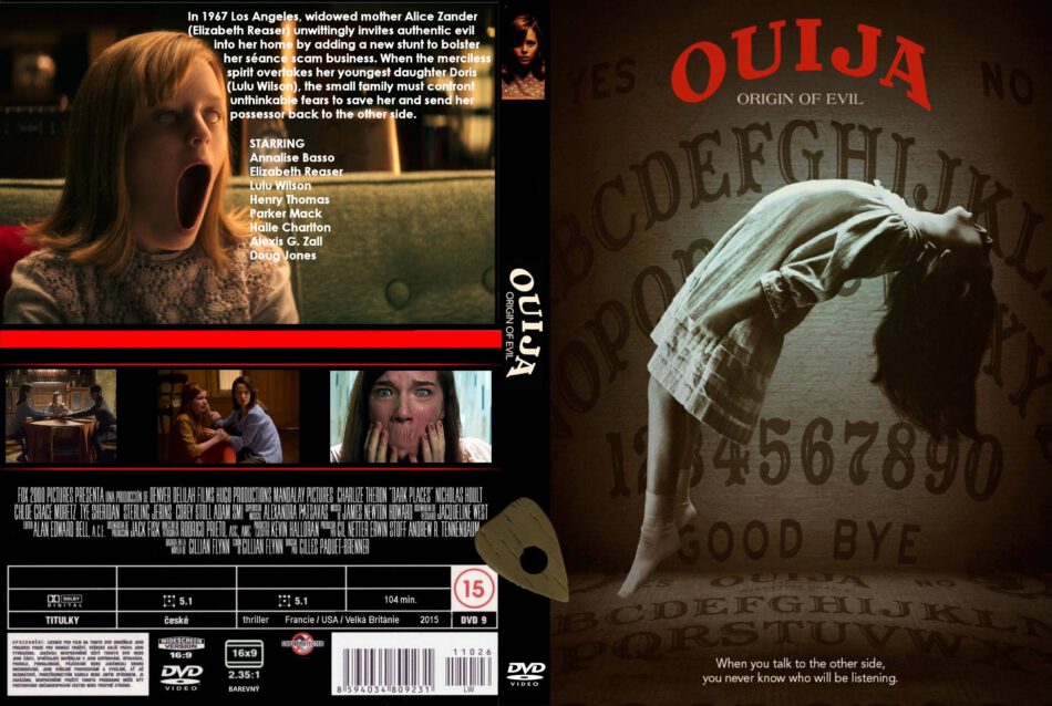 Ouija Origin Of Evil Dvd Cover Label 2016 R0 Custom