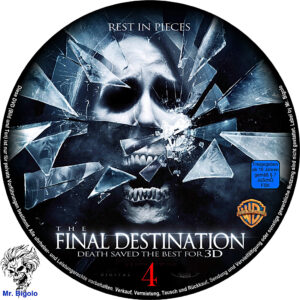 Final Destination 4 dvd cover & label (2009) R2 German Custom