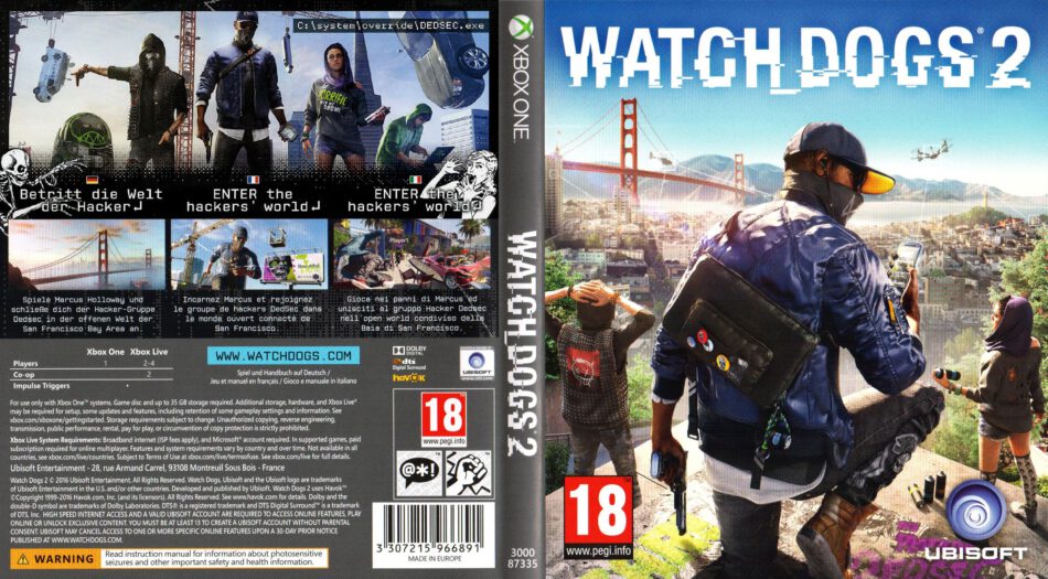 watch dogs 2 for xbox one