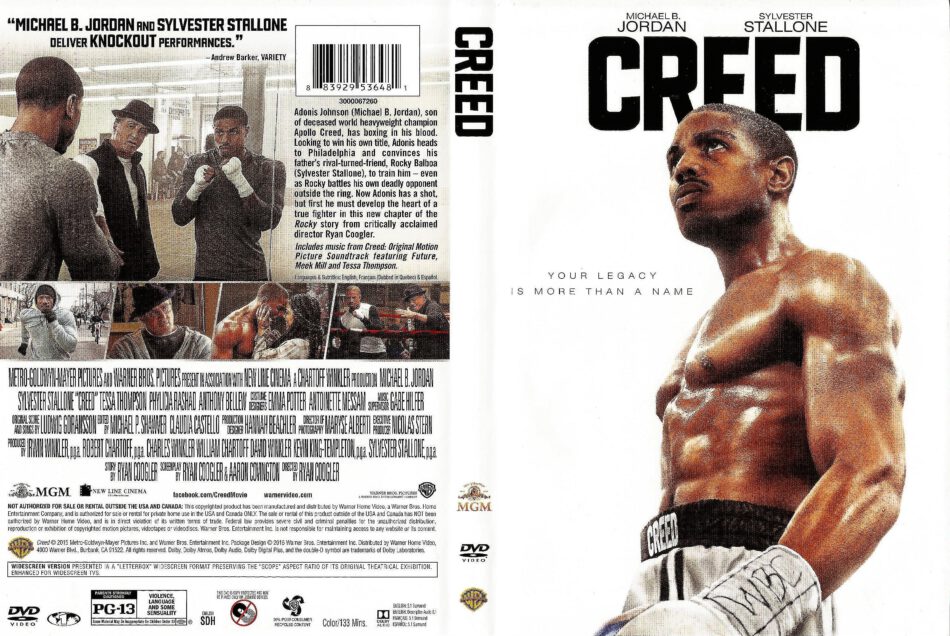 Creed dvd cover & label (2015) R1