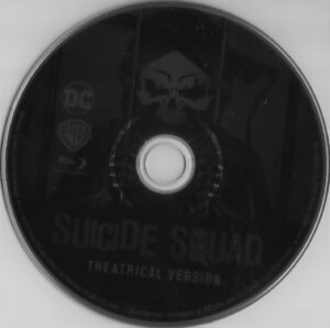 Suicide Squad (Extended Cut) Unrated blu-ray cover & labels (2016) R1