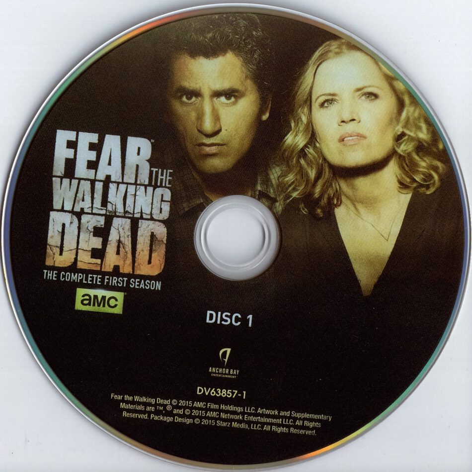 Fear The Walking Dead Season 1 Dvd Cover And Labels 2015 R1 4063