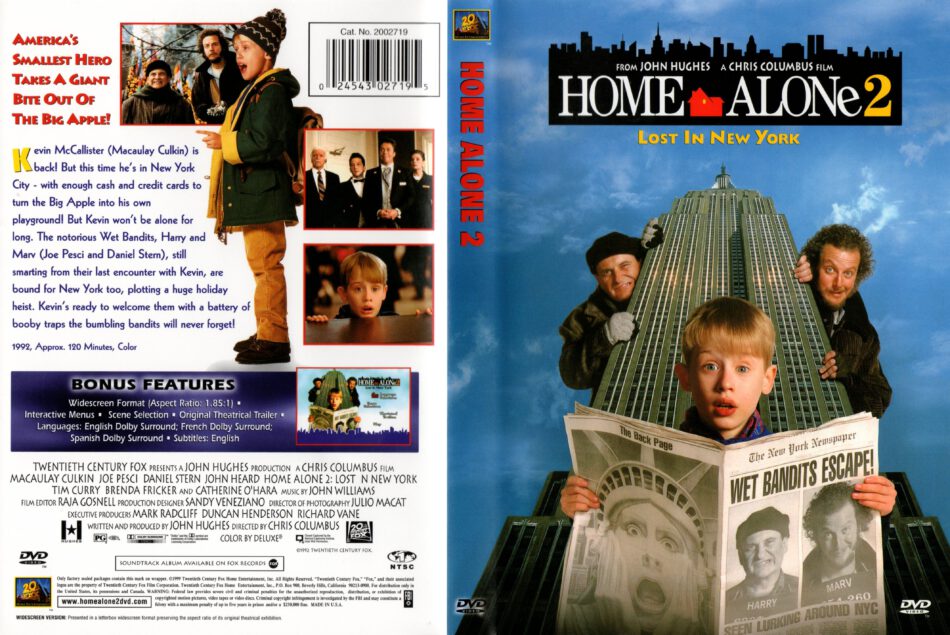 Home Alone 2 Lost In New York Dvd Cover 1992 R1