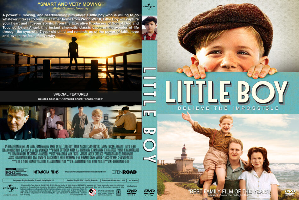 Little Boy dvd cover & label (2015) R1 Custom