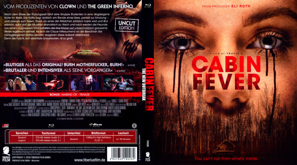 Cabin Fever The New Outbreak Blu Ray Covers 2016 R2 German