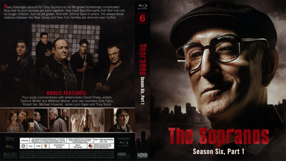 The Sopranos: Season 6: Part 1 blu-ray cover (2006) R1