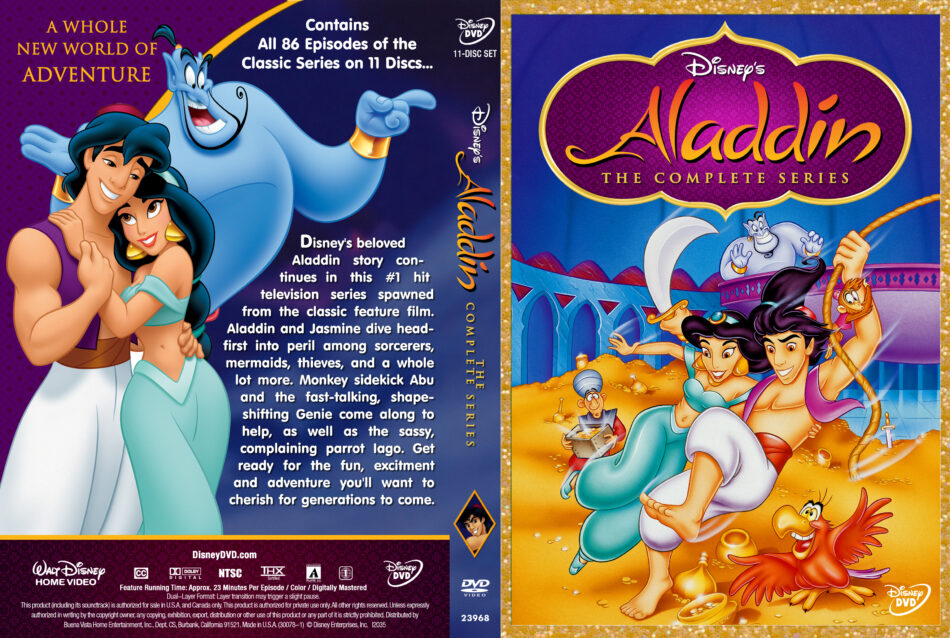 Aladdin: Complete Series dvd cover (1994-95) R1 Custom