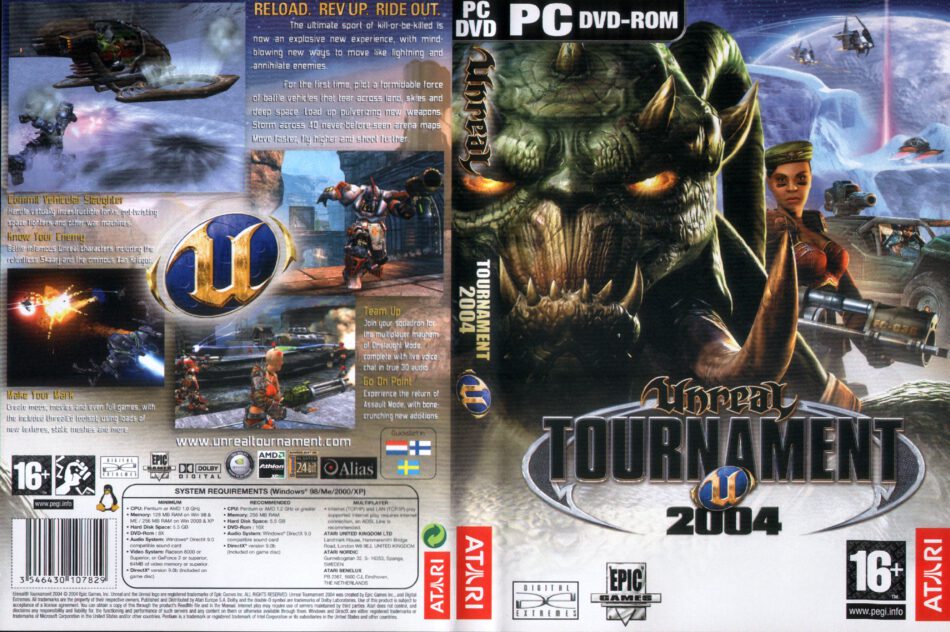 Unreal Tournament 04 Dvd Cover 04 Pc