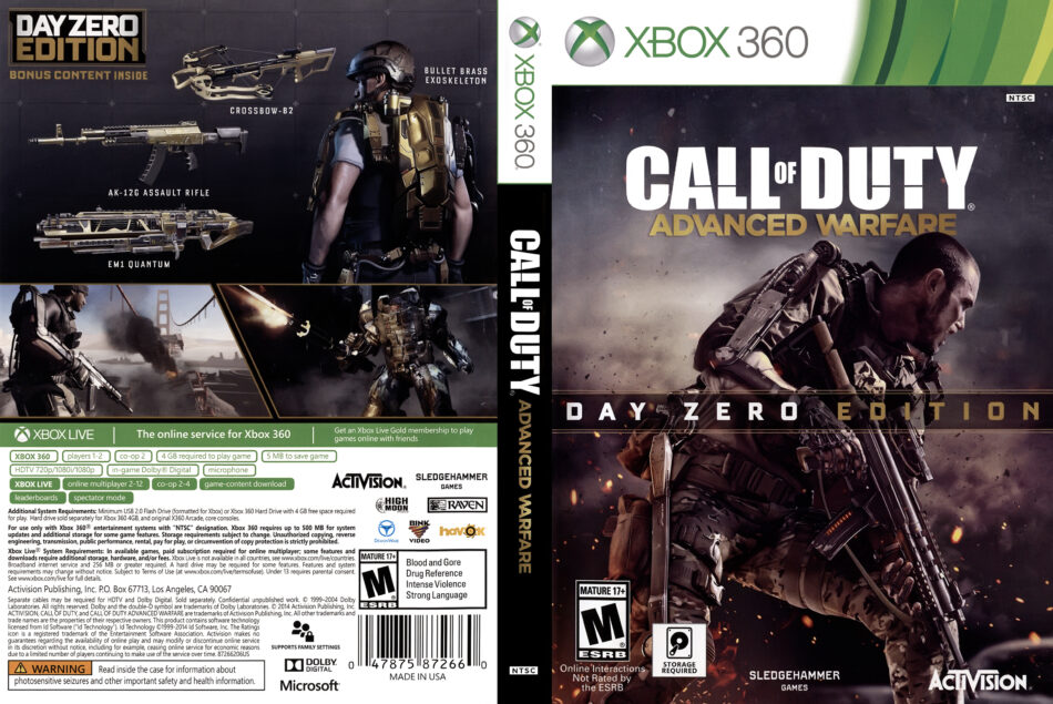 call of duty advanced warfare xbox 360 download