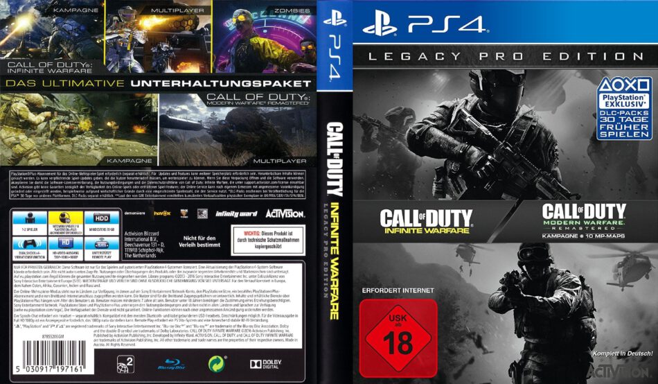 Call Of Duty Infinite Warfare Legacy Pro Edition Dvd Cover