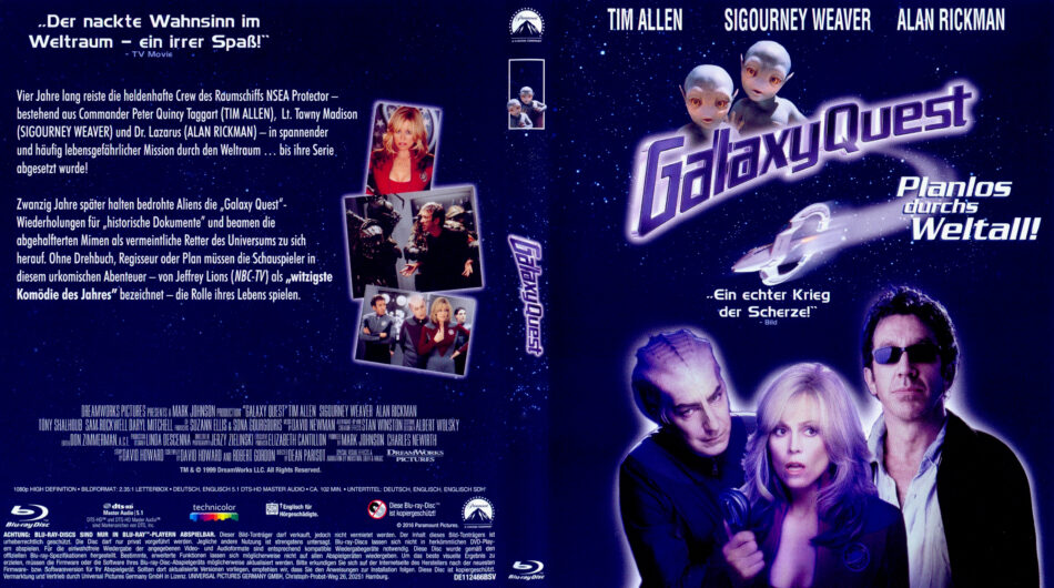 Galaxy Quest Planlos Durchs Weltall Blu Ray Cover 1999 R2 German