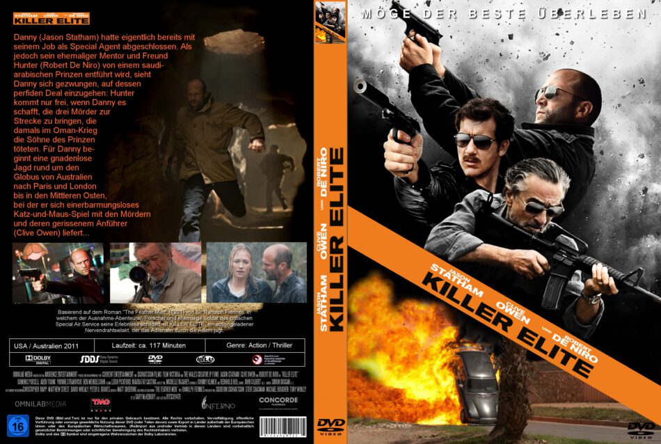Killer Elite Dvd Cover 2011 R2 German Custom