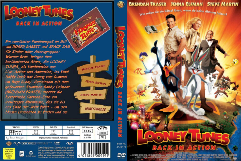 Looney Tunes Back In Action Dvd Cover 2003 R2 German Custom