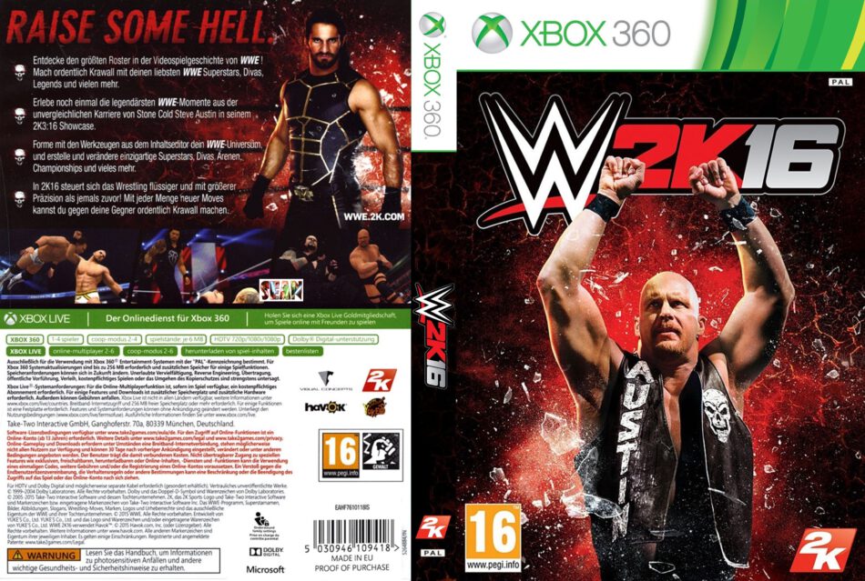 Resultado de imagem para WWE 2K16 xbox covers