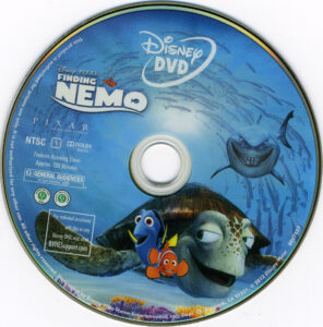 Finding Nemo blu-ray cover & labels (2003) R1