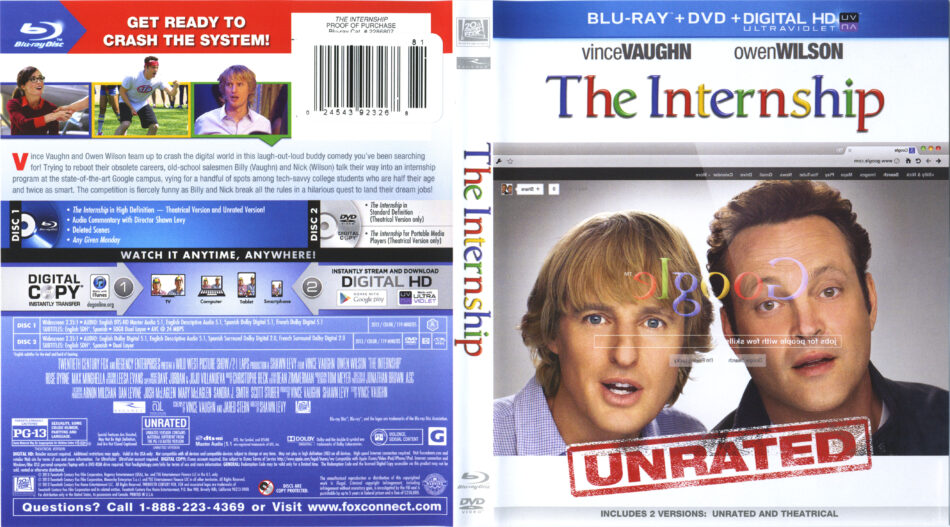 the internship blu ray cover