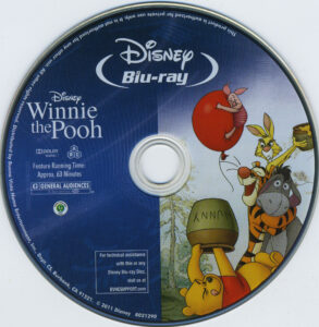 Winnie The Pooh blu-ray cover & labels (2011) R1