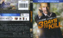 3 Days To Kill (2014) R1 Blu-Ray Cover & Labels