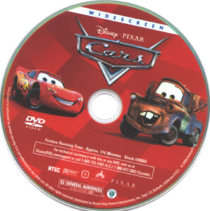 Cars dvd cover & label (2006) R1