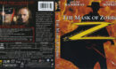 The Mask Of Zorro (1998) R1 Blu-Ray Cover & Label