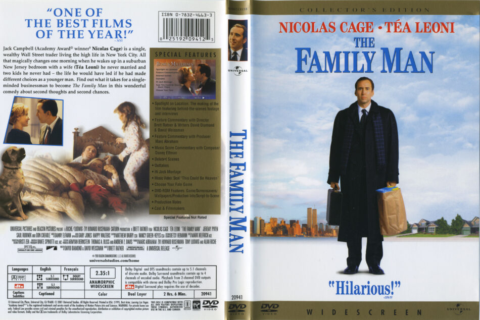 The Family Man dvd cover & label (2000) R1