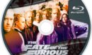The Fate of the Furious 8 (2017) R0 Custom Blu-Ray Label