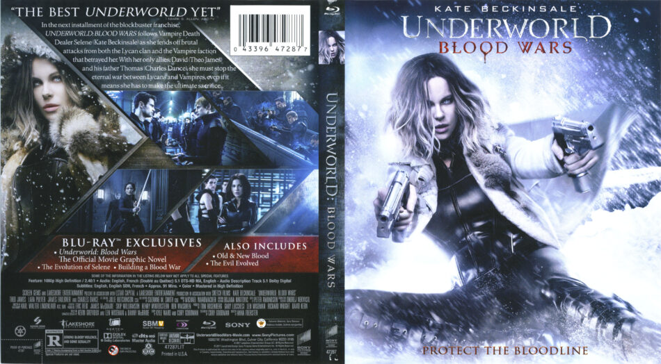 Underworld: Blood cover & label (2016) R1
