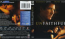 Unfaithful (2002) R1 Blu-Ray Cover & Label