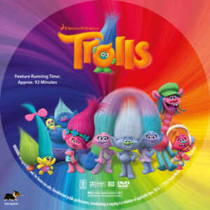 Trolls dvd cover & label (2016) R1 Custom