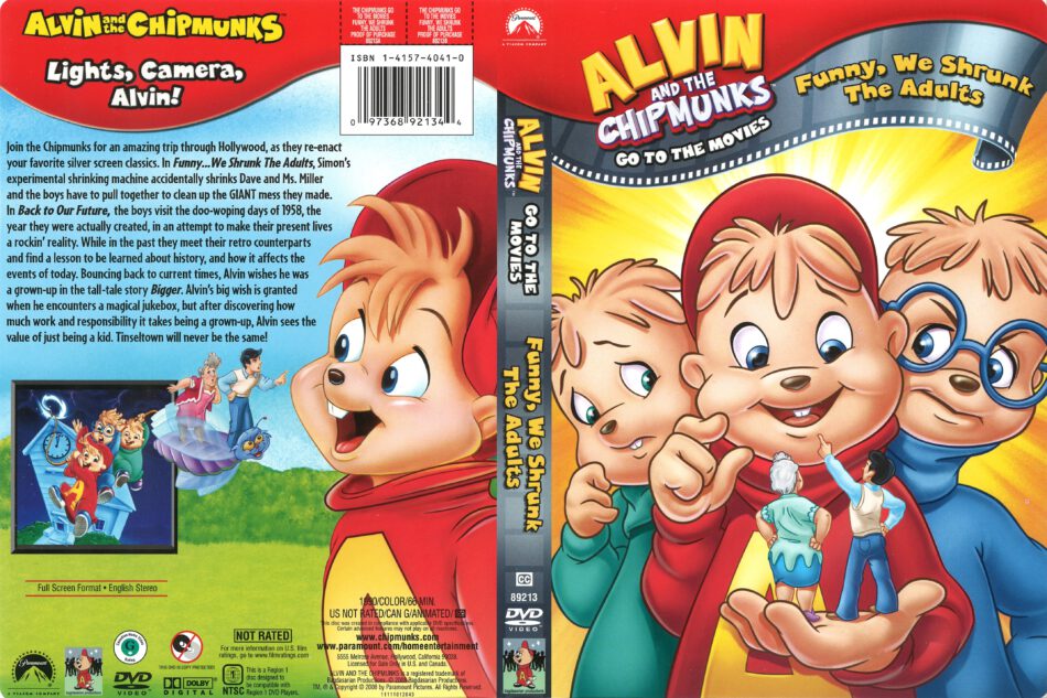 Alvin and the Chipmunks Funny, We Shrunk the Adults dvd cover (2008) R1
