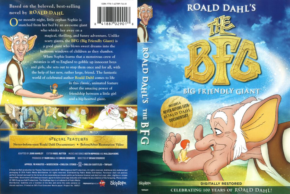 The Bfg Dvd Cover 1989 R1