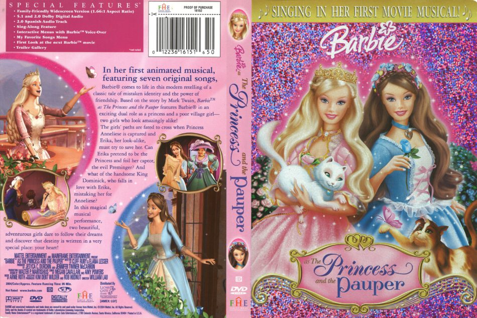 barbie as the princess and the pauper barbie movies