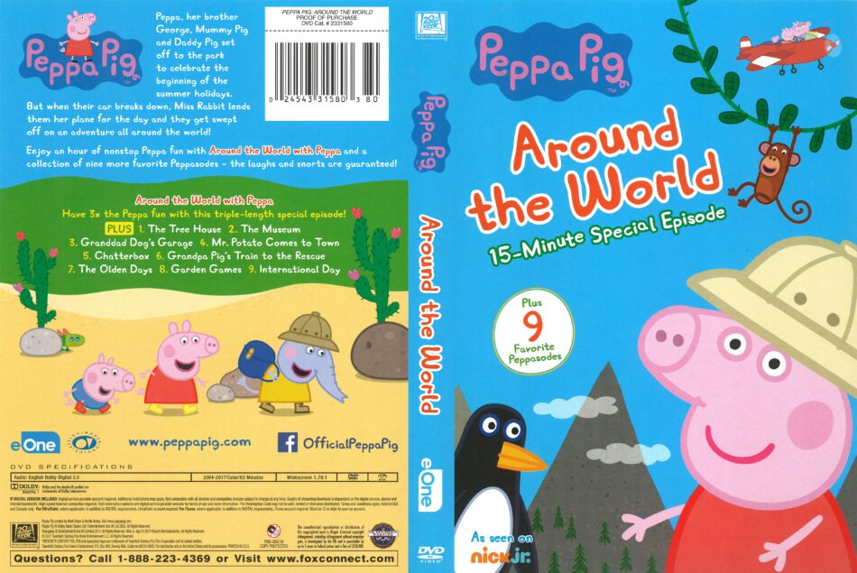 Peppa Pig Around The World Dvd Cover 2017 R1