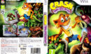 Crash Bandicoot: Mind Over Mutant (2008) Pal Wii DVD Cover & Label