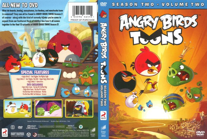 Angry Birds Toons Season 2 Volume 2 dvd cover (2016) R1