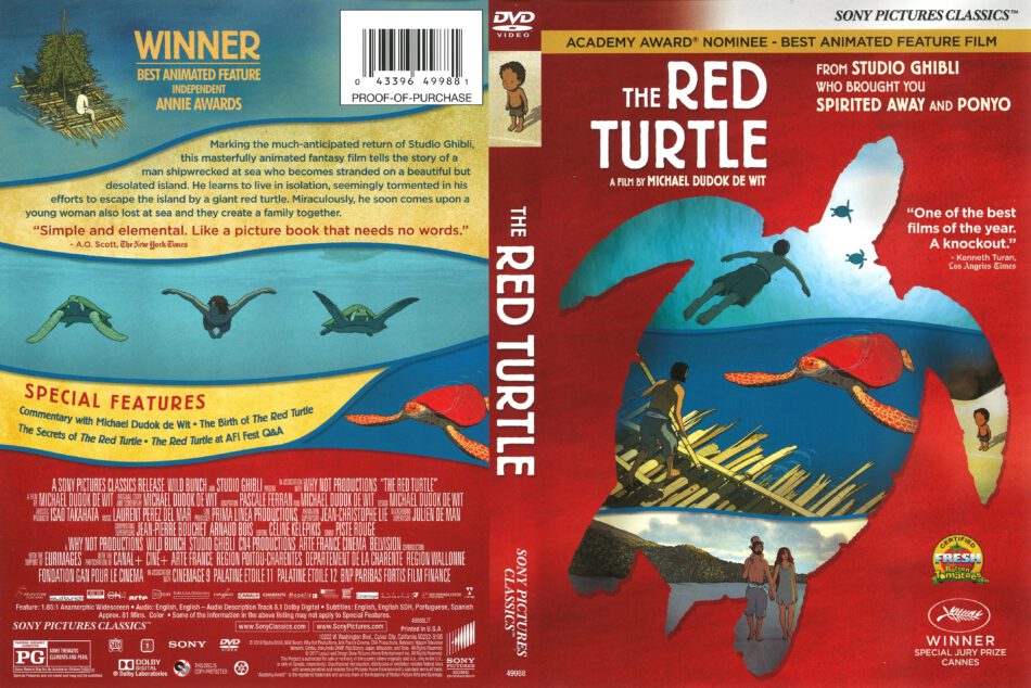 The Red Turtle dvd cover (2016) R1