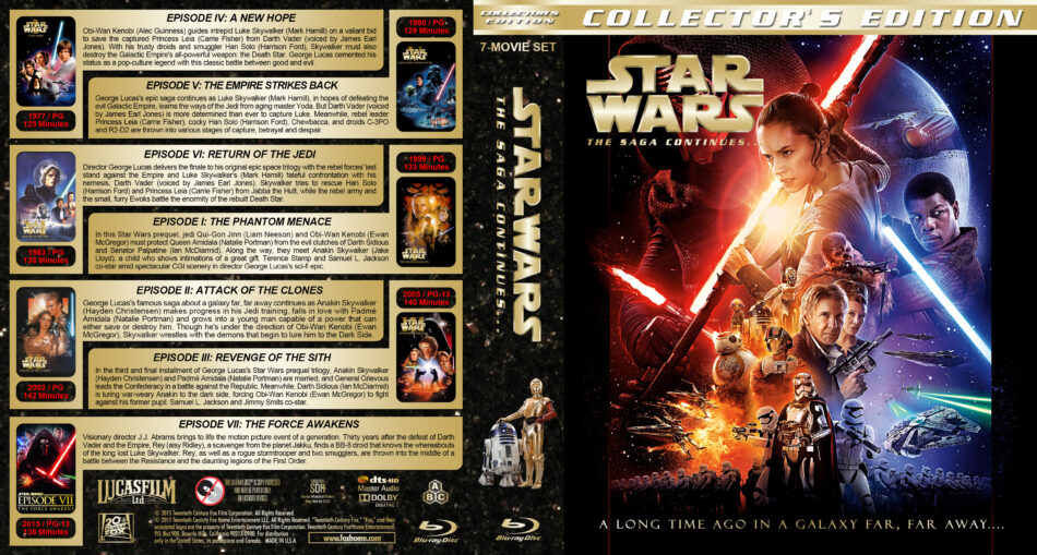 Star Wars 1977 Despecialized Edition Custom Blu-ray Cover keine