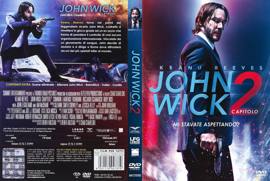 Κεφάλαια λογότυπο μεθυσμένος John Wick Chapter 2 Dvd Να εκπλαγείτε Ανισότητα Καρτ ποστάλ 