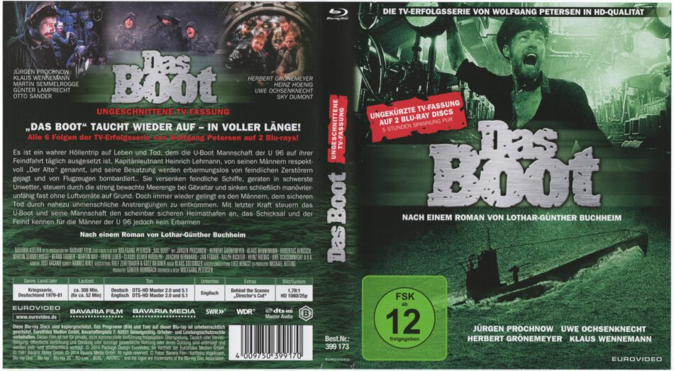 Das Boot (2014) R2 German Blu-Ray Cover - DVDcover.Com