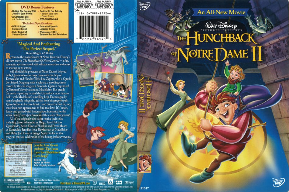 The Hunchback of Notre Dame II (2002) R1 DVD Cover - DVDcover.Com